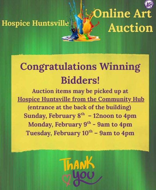 Pick Up times_Online Art Auction