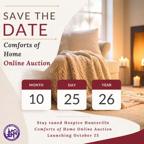 Save the Date Comforts of Home Online Auction